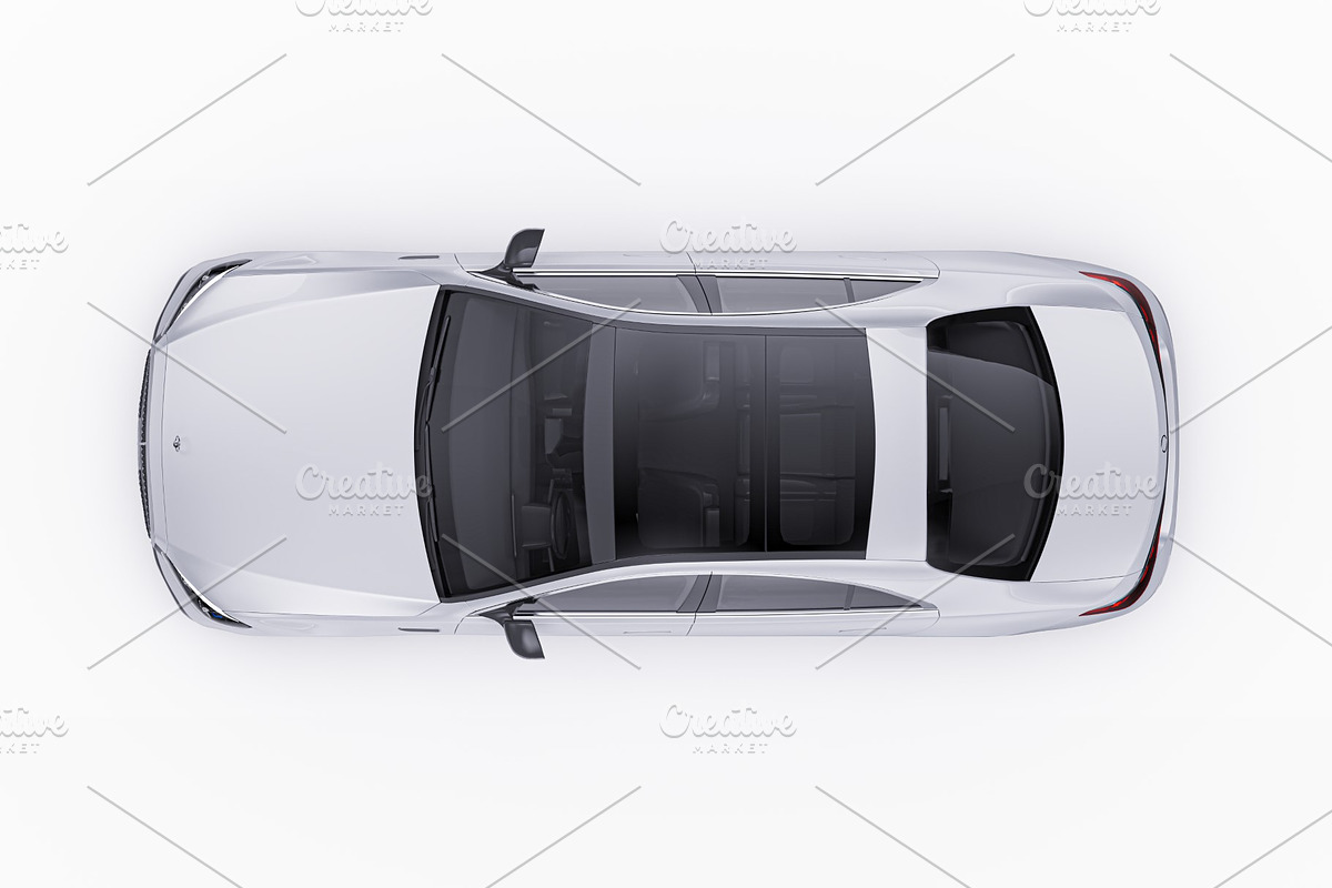Executive Sport Luxury Sedan Set, an Advertising Mockup by Halal Graphic Studio (Photo 12 of 12)