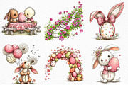 Whimsical Easter Clipart Png, an Illustration by Craft Nest (Thumbnail 4 of 11)