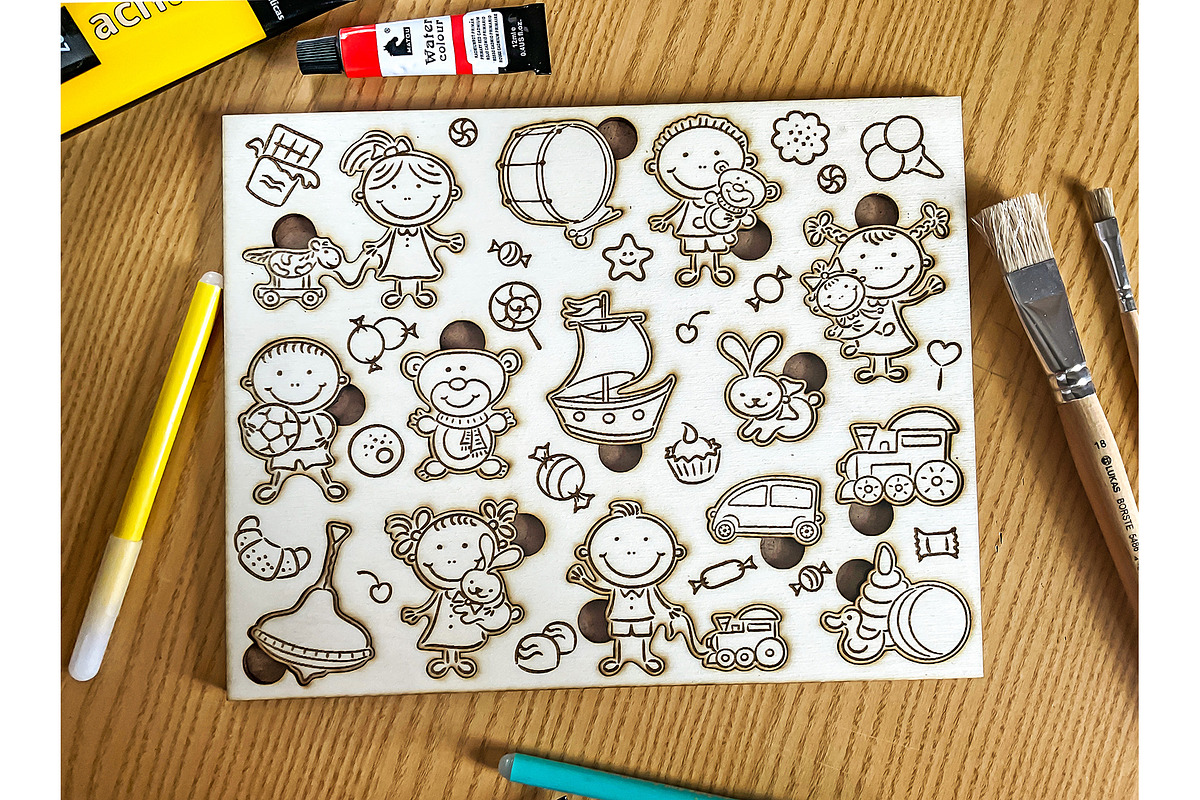 Laser Cut DIY Puzzle Children Toys, an Object Graphic by Bubert Art (Photo 2 of 8)