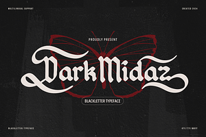 Dark Midaz Blackletter Typeface