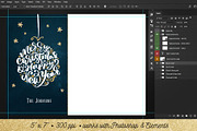 Photo Christmas Card Template | 012, a Card Template by Nifty Template Studio (Thumbnail 6 of 9)