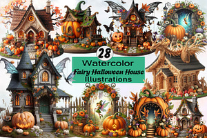 Fairy House Halloween Sublimation C, an Illustration by SVGArt