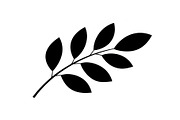 Botanical Leaf Silhouette Bundle, an Illustration by Creativeshirt (Thumbnail 7 of 51)