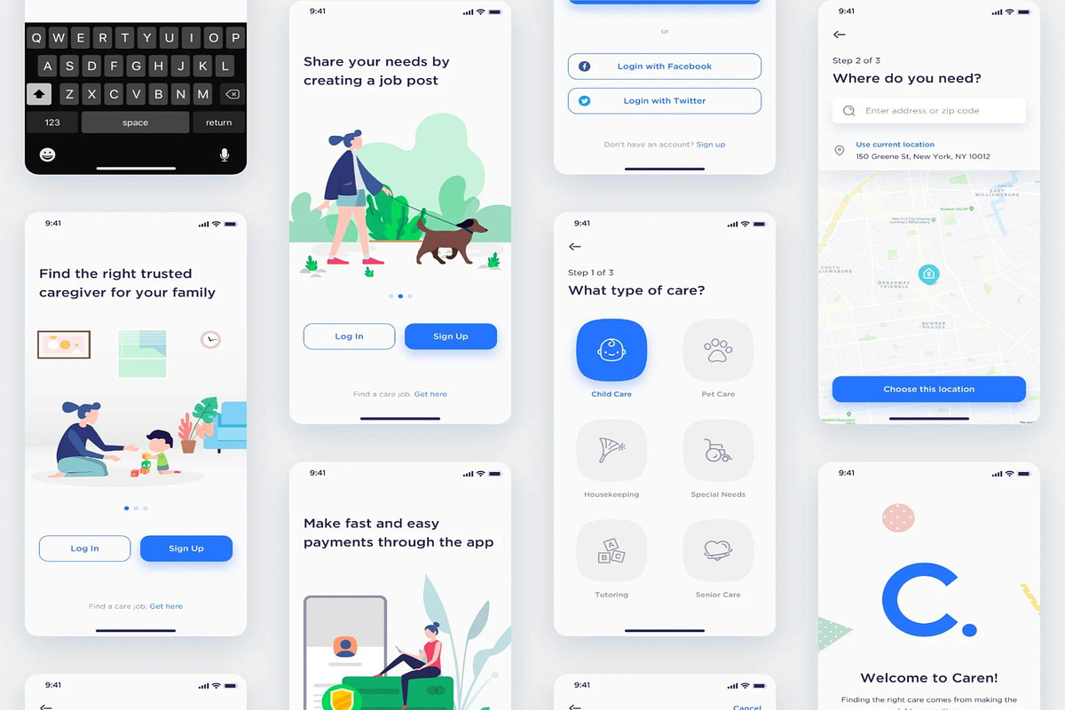 Caren - For Family iOS UI Kit, an UI Kit Template by Creative Perspective (Photo 5 of 10)