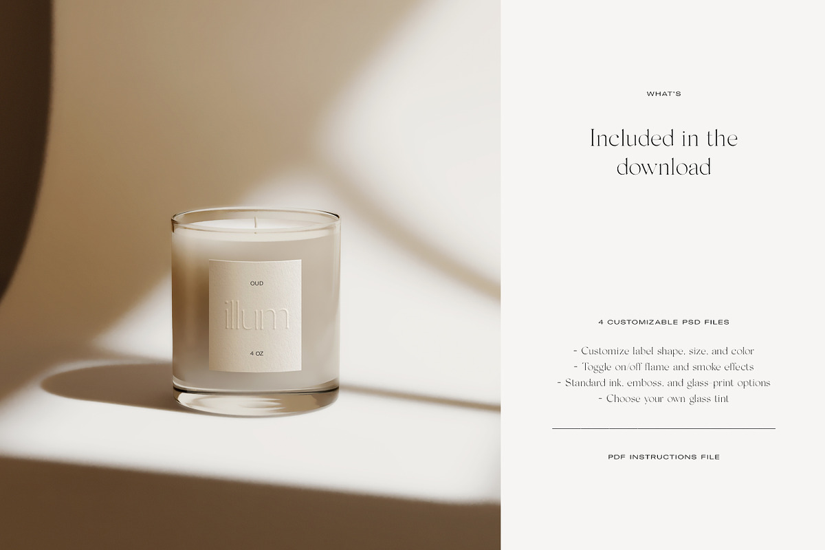 Candle Mockups + Label Mockups, a Packaging Mockup by October November (Photo 2 of 10)
