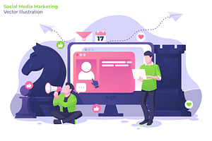 Social Media Marketing- Illustration