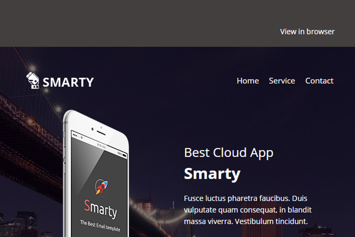 Smarty - Responsive Email Template, an Email Template by Pennyblack Templates (Photo 2 of 2)