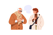 People talk, chat, discuss set, a Person Illustration by PaperTrident (Thumbnail 4 of 9)