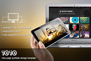 JSN YoYo - A flexible One-page Theme, a Websites & App Template by JoomlaShine (Thumbnail 1 of 5)
