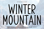 Winter Mountain, a Sans Serif Font by FreshTypeINK (Thumbnail 1 of 7)