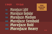 Moregaze - Display Typeface, a Serif Font by Uncarving (Thumbnail 3 of 13)