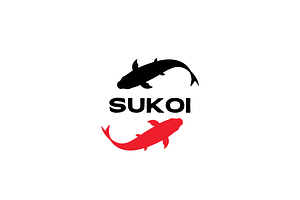 koi fish animal symbolism logo, a Branding & Logo Template by devastd