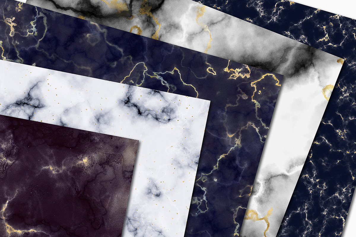 10 Gold Veined Marble Textures, a Texture Graphic by CatJello Graphics (Photo 2 of 15)