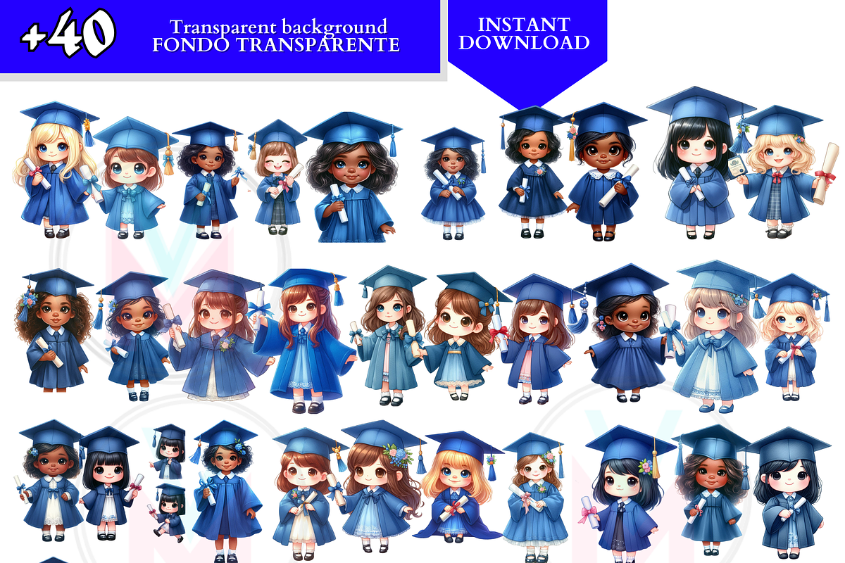 Graduation cap kids Clipart Preschoo, an Education Illustration by VM PARTYS  BY TAIRUMA (Photo 8 of 10)