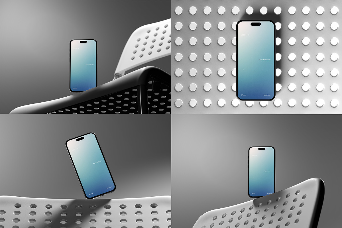 iPhone 16 Mockups, an iPhone Mockup by Aquarianz Studio (Photo 4 of 4)