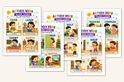 Action Verb Flash Cards, a Stationery Template by Designmela01 (Thumbnail 3 of 5)