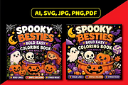 Spooky Besties Bold Easy Coloring, a Seasonal Illustration by Design Station (Thumbnail 3 of 6)