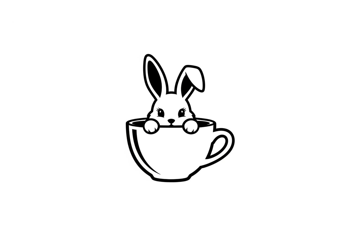 Cute Bunny Coffee Cup Vector Bundle, an Illustration by Designs_River (Photo 45 of 49)