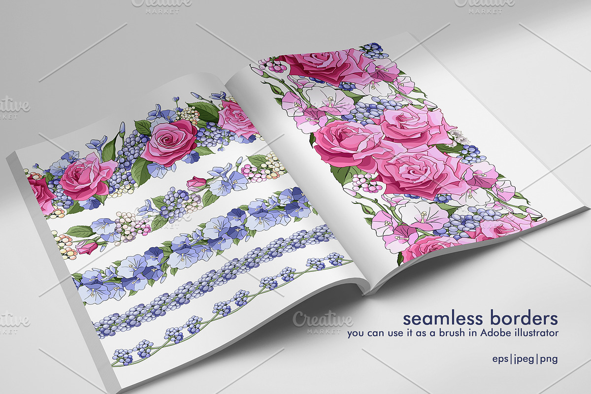Flowers. Vector set, a Pattern Graphic by Sam2211 (Photo 3 of 13)
