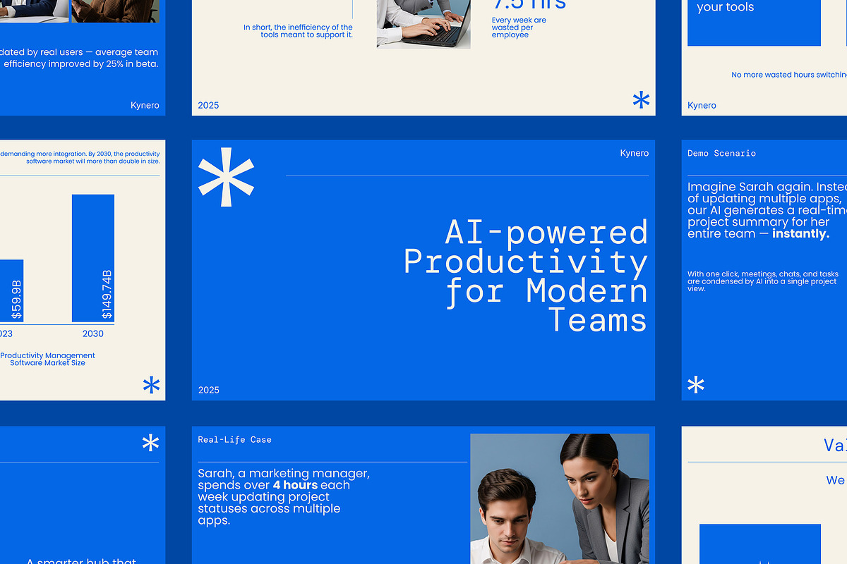 SaaS App Pitch Deck Template, a Presentation Template by Supanium Studio (Photo 1 of 4)