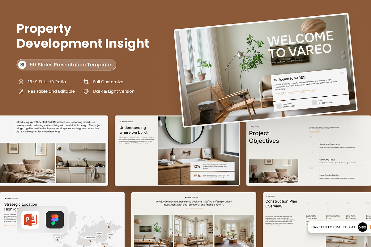 Vareo - Property Development Insight, a Presentation Template by SLAB! Design (Photo 1 of 9)