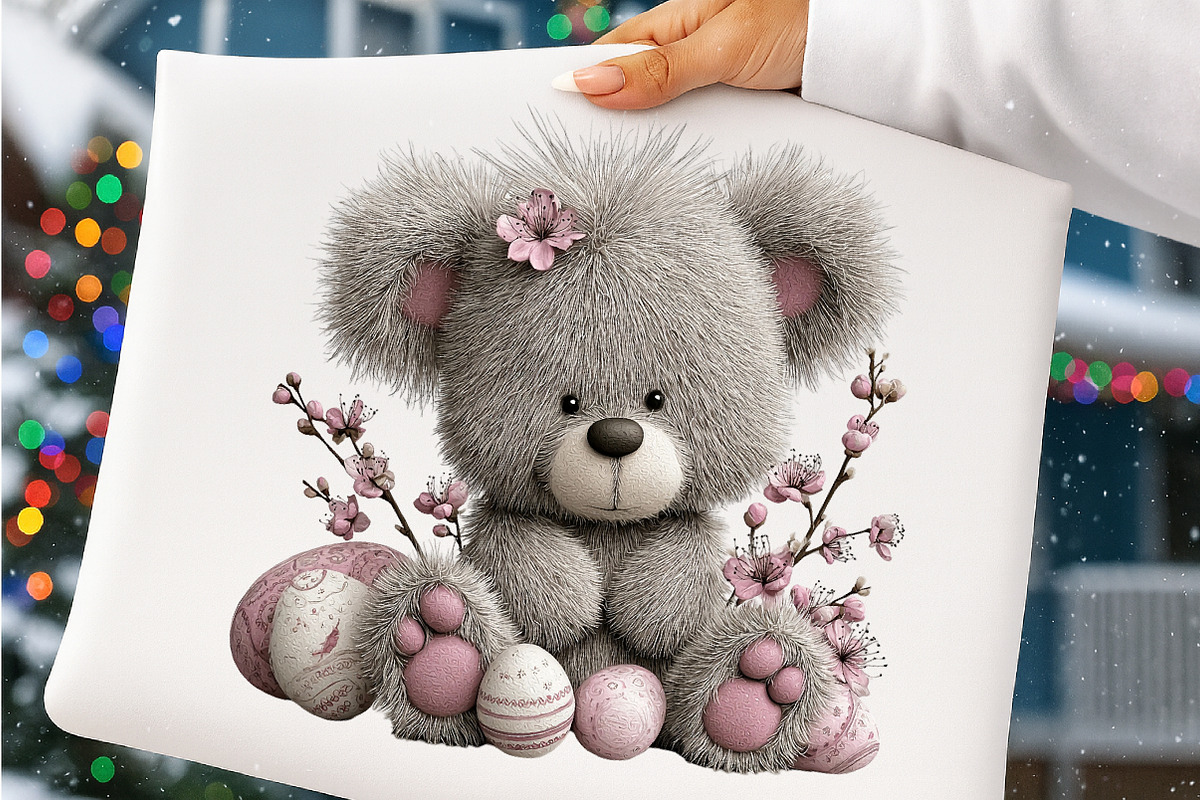 Whimsical easter teddy bear clipart, an Illustration by SinaCreation (Photo 8 of 11)