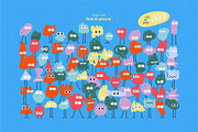 Shape Set - Cute Emotion 80 pieces, an Object Graphic by line & plane (Thumbnail 2 of 6)