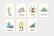 Printable Chore Clip Art Cards, a Card Template by svetodesign (Thumbnail 8 of 9)