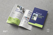 Navy Green Annual Report, a Brochure Template by Neermana (Thumbnail 1 of 11)