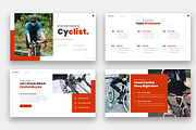 Cyclist Bicycle Powerpoint, a Presentation Template by kerismaker (Thumbnail 2 of 6)