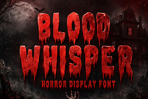 Blood Whisper - Halloween Font, a Sans Serif Font by Limited.studio