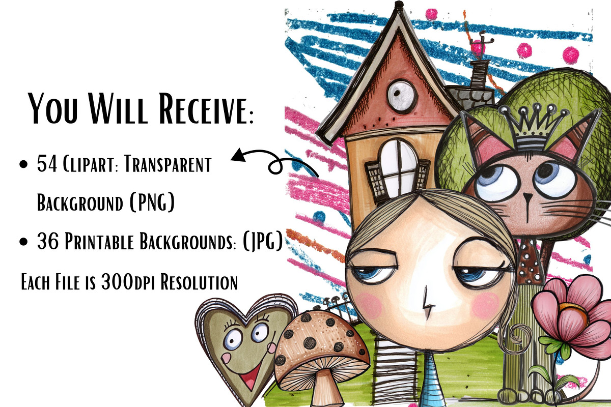Quirky Whimsy: Cartoon Characters, a Person Illustration by NiiiNArt (Photo 2 of 7)