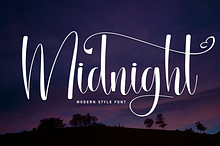 Midnight | Script Font