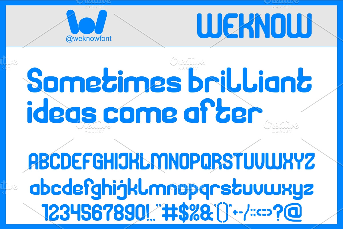 Afterthought font, a Sans Serif Font by weknow (Photo 2 of 8)