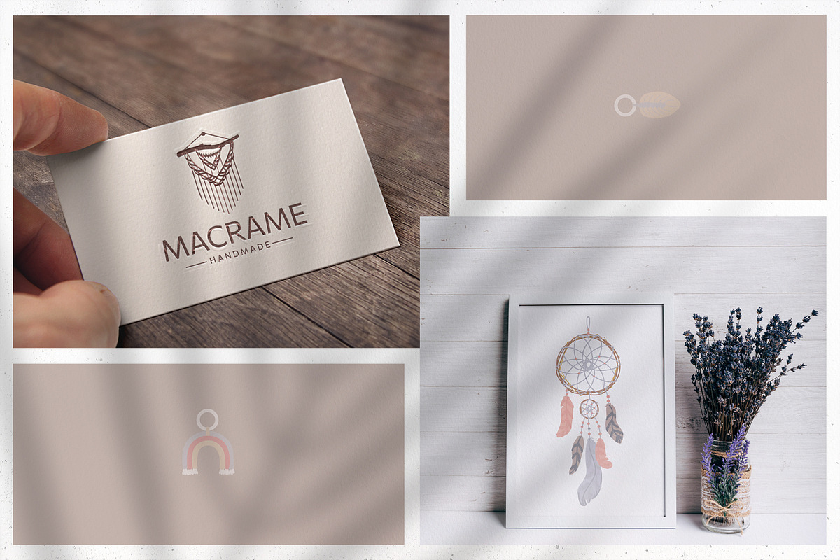 Macrame bohemian collection, a Decorative Illustration by Anna Summer (Photo 6 of 7)