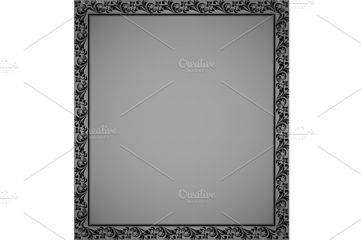 Decorative frame Elegant vector, an Illustration by RODINA (Photo 1 of 3)