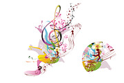 Musical Treble clefs!, a Decorative Illustration by Laifalight (Thumbnail 10 of 18)