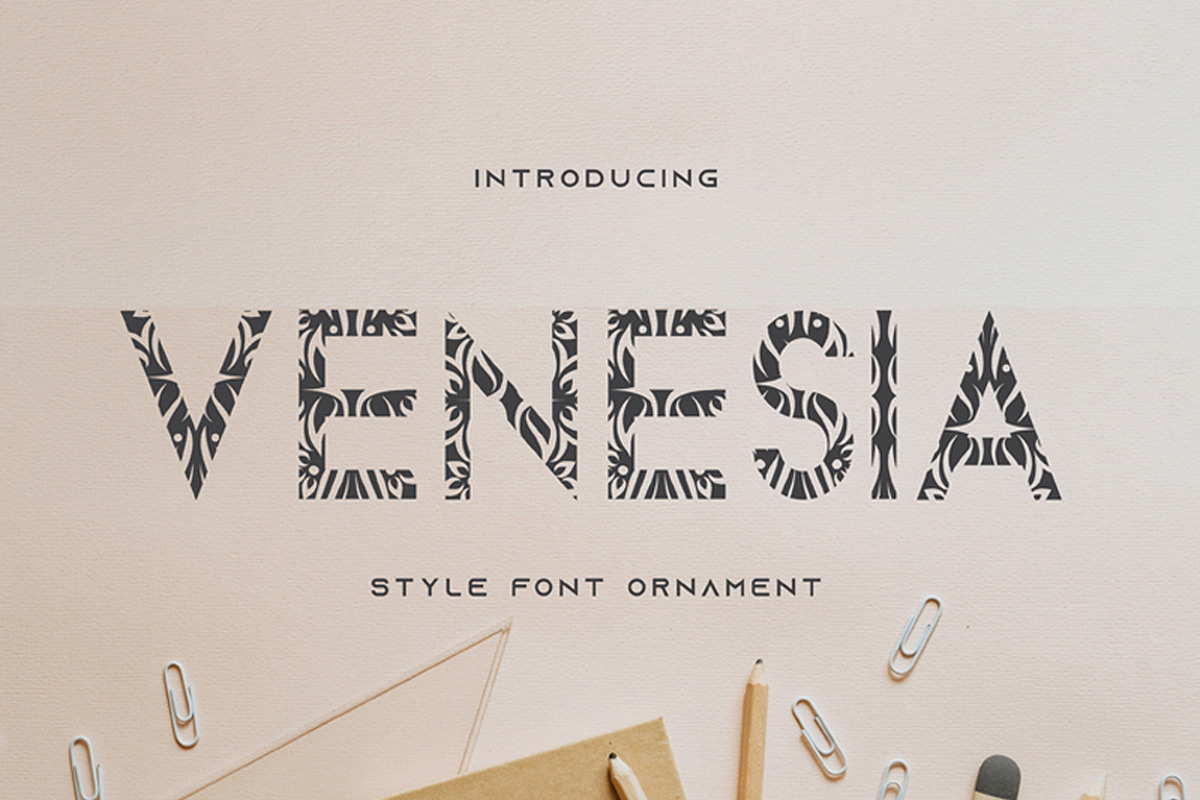 Venesia, a Sans Serif Font by edcreative (Photo 1 of 6)