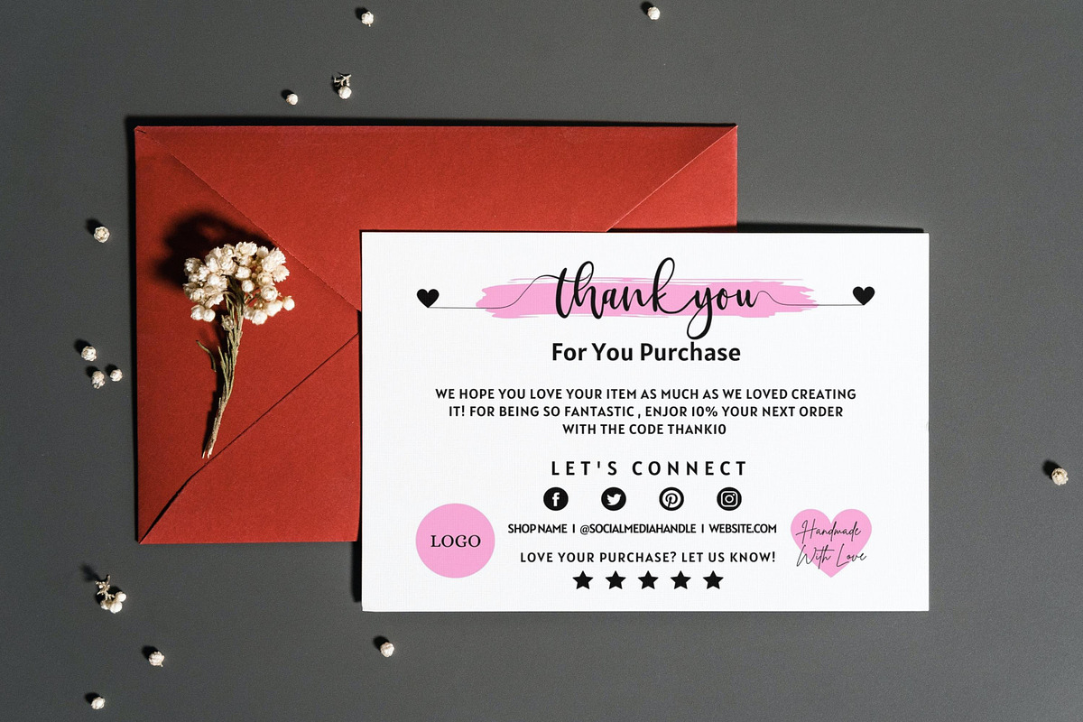 Thank You Card For Small Business, a Flyer Template by Oskar Wantopi (Photo 9 of 12)
