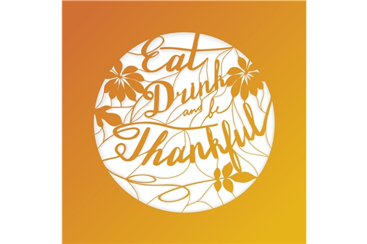 5 Thanksgiving laser cut templates, a Decorative Illustration by Sunshine Art Shop (Photo 2 of 6)