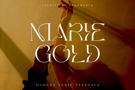 Marie Gold - Modern Unique Serif, a Serif Font by RagamKata