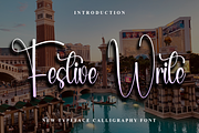 Festive Write, a Handwritten Font by InermediaSTUDIO (Thumbnail 1 of 8)