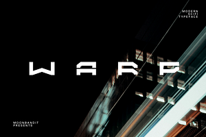 Warp - Modern Scifi Display Font