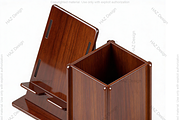Desk Organizer Phone Stand Pen Holde, a Graphic by AtacanDigital (Thumbnail 1 of 6)
