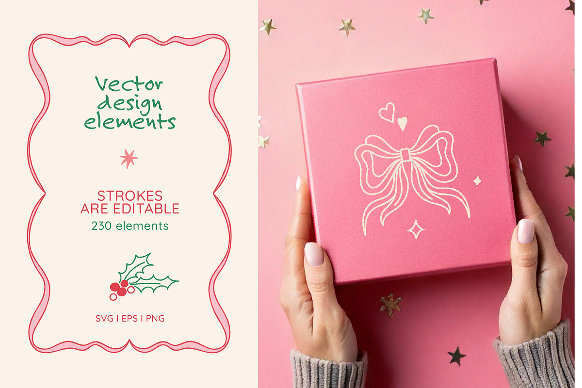 Holiday vibes, hand drawn clip art, a Graphic by venimo (Photo 3 of 10)