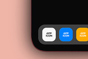 App Icon Mockup on Smartphone Dock, an iPhone Mockup by graphypix (Thumbnail 3 of 4)