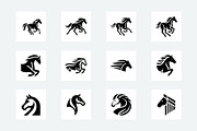 60 Horse Silhouette Logo Bundle, a Branding & Logo Template by Vectorium Studio (Thumbnail 4 of 11)
