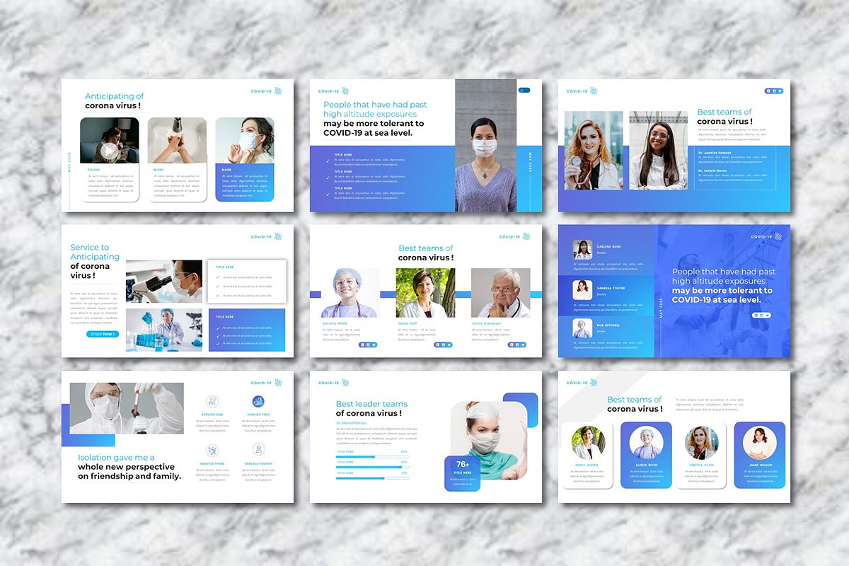 Corona Virus - Medical Powerpoint, a Presentation Template by Dhabee (Photo 7 of 13)