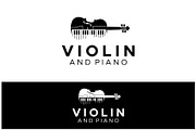Viola and Piano keys Logo, a Branding & Logo Template by Atlantis X Nurman Arbai (Thumbnail 2 of 2)