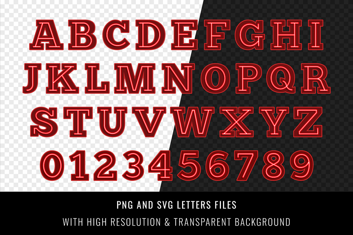Neon Red Font, a Font by Font Craft Studio (Photo 3 of 4)